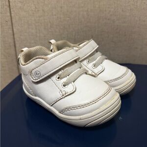 Stride Rite Classic White Baby Walker Shoes